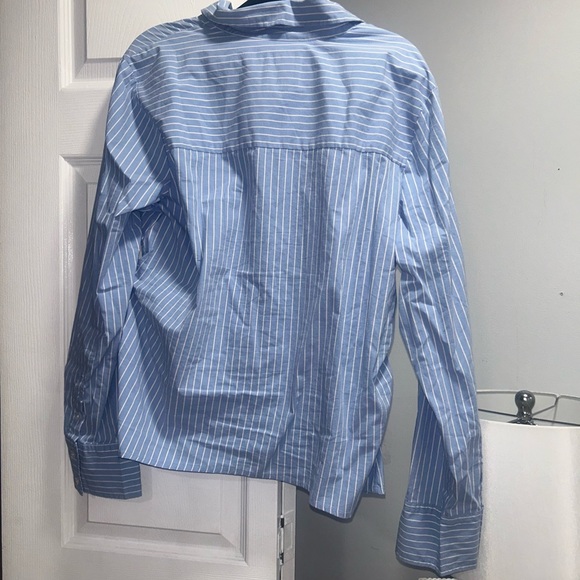 Abercrombie women's button down striped shirt size extra large - Picture 3 of 5